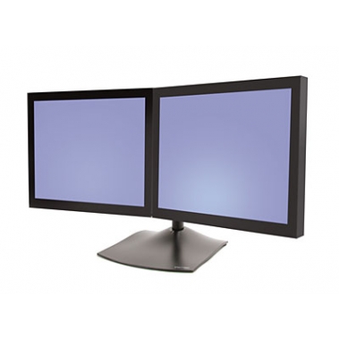 DS100 Dual monitor horizontal stand, Black