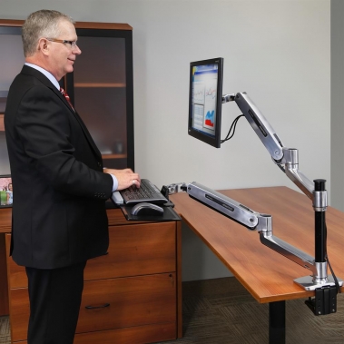 WorkFit-LX Sit-Stand Desk Mount System