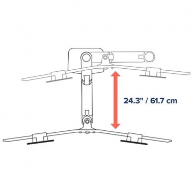 זרוע דו מפרקית לשני מסכים דגם: LX Desk Dual Direct Arm מבית: ERGOTRON